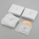 【5日は24時間限定クーポン配布&ポイントアップ】ELECOM エレコムBlu-ray・CD・DVD対応不織布ケース 2穴 ホワイト CCDNBWB240WH(...