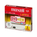 maxell 日立マクセルDVD+RW 4.7GB 4倍速 5枚 D+RW47PWB.S1P5SAA(2409401)