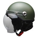 【30日限定クーポン配布】LEAD工業 リードコウギョウCR-761 バブルシールドツキハーフヘルメット マットグリーン LLサイズ CR-761バブルシールド...