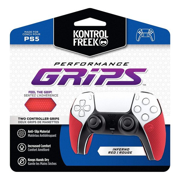 【スーパーSALE要エントリーで最大300%ポイントバック】KontrolFreek(コントロールフリーク)Performance Grips Red PS5 プレステ5 コントローラーグリップ レッド RED4777PS5(2531237)送料無料