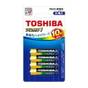 【4/25限定★抽選で2人に1人最大100%ポイントバック要エントリー】クーポンも配布TOSHIBA 東芝東芝 アルカリ1 乾電池 単4形 4本ブリスターパック LR03AN4BP(2522455)送料無料