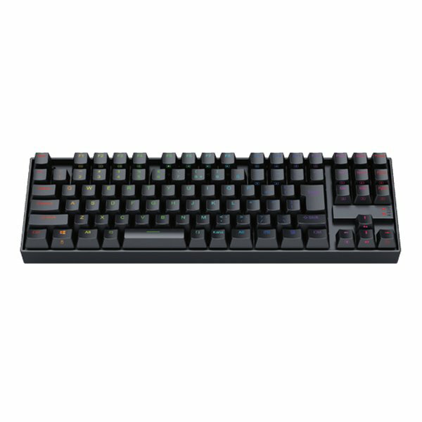 【25日は24時間限定クーポン配布&要エントリーでポイント抽選】REDRAGON レッドラゴンゲーミングキーボード 日本語 テンキーレス 銀軸 92KEY K552RGB-JPTI(2543849)送料無料