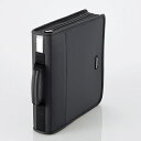 【20日は24時間限定クーポン配布】ELECOM エレコムCD/DVDケース/ファスナー付/160枚入 CCD-SS160BK(2350887)送料無料