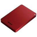 BUFFALO バッファローポータブルHDD 1TB レッド HDPGF1.0U3RDA(2472039)送料無料