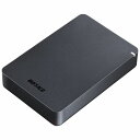 【スーパーSALE要エントリーで最大300%ポイントバック】BUFFALO バッファローポータブルHDD 4TB ブラック HD-PGF4.0U3-GBKA(2...