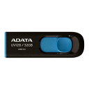 ADATA エイデータUSB3.0フラッシュメモリ AUV128シリーズ 32GB ブラック ブルー AUV-128-32G-RBE(2480173)送料無料