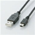 ELECOM エレコムUSB2.0ケーブル A-miniBタイプ/2.0m ブラック U2C-M20BK(2212035)代引不可(2)