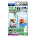 【スーパーSALE要エントリーで最大300%ポイントバック】A-one エーワンノーカット水に強い光沢透明フィルムタイプ 4シート Q29394(0169632...