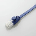 【5日は24時間限定クーポン配布&ポイントアップ】ELECOM エレコムCAT6A爪折防止フラット3m LD-GFAT/BM30(2321701)代引不可 送料...