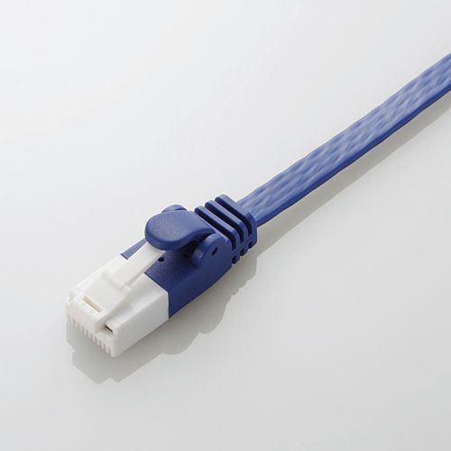 ELECOM エレコムCAT6A爪折防止フラット5m LD-GFAT/BM50(2321703)送料無料