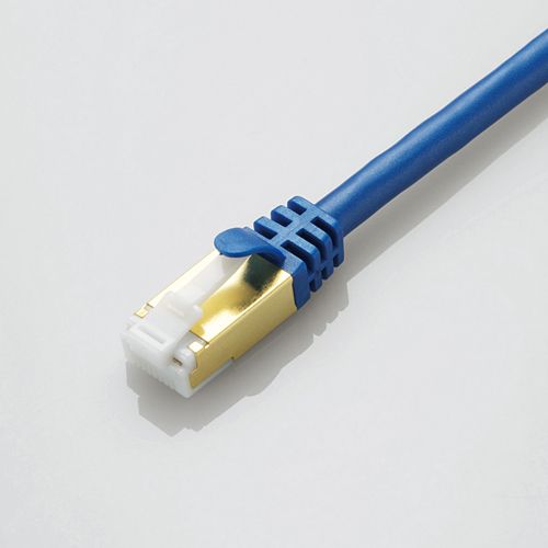 【20日は24時間限定クーポン配布！】ELECOM エレコムCAT7 0.5M LANケーブル LD-TWST/BM05(2333873)代引不可 送料無料