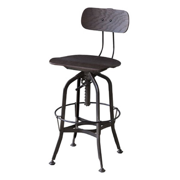 【20日は24時間限定クーポン配布】東谷 アズマヤカウンターチェア ブラウン 幅40×奥行き49×高さ96.5-108×座面高64-76cm TTF-524BR(2560315)代引不可