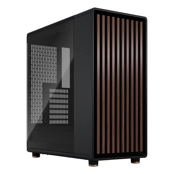 【15日は24時間限定クーポン配布！】Fractal Design フラクタルデザインミドルタワーPCケース North Charcoal Black TG Dark FD-C-NOR1C-02(2558974)代引不可 送料無料