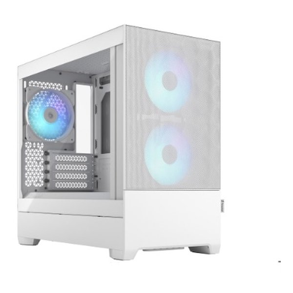 【15日は24時間限定クーポン配布！】Fractal Design フラクタルデザインミニタワー型PCケース Pop Mini Air RGB White TG Clear Tint FD-C-POR1M-01(2546850)代引不可 送料無料