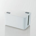【スーパーSALE要エントリーで最大300%ポイントバック】ELECOM エレコムケーブルボックス/4個口/ホワイト EKC-BOX002WH(2273815)