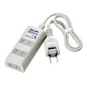 【5/1は24時間限定ポイントアップ&お得なクーポン配布中!】朝日電器耐雷サージ付コード付きタップ ホワイト WBT-3010SBN W(2305747)