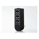 【5/1は24時間限定ポイントアップ&お得なクーポン配布中!】ELECOM エレコム3ポート USB2.0HUB バスパワー ブラック U2HTZ325BBK(...