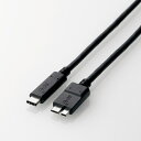 【スーパーSALE要エントリーで最大300%ポイントバック】ELECOM エレコムUSB3.1ケーブル C-microBタイプ 1.0m ブラック USB3CM...