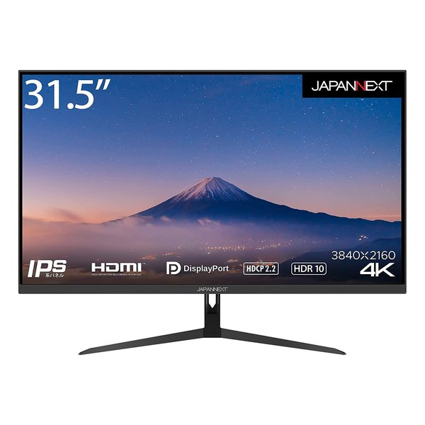 JAPANNEXT ジャパンネクスト31.5型4K液晶モニター IPS系パネル搭載 4K解像度（3840x2160） JN-IPS315UHDR(2564308)送料無料