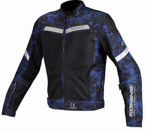 KOMINE コミネJK-127 P HALF M-JKT BLU-CAMO/BLK XL 07-127/BLCAMO