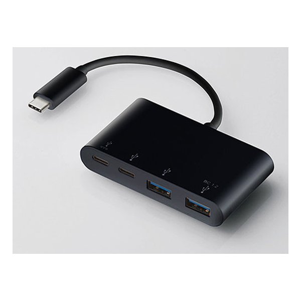 ELECOM GRUSB Type-CRlN^USB HUB ubN U3HC-A424P10BK(2510576)