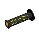 【スーパーSALE要エントリーで最大300%ポイントバック】PRO-GRIP スーパーバイクグリップ#724 耐震GEL 120mm 貫通 ブラック/イエロー ...