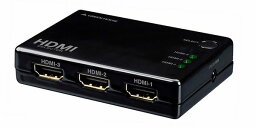 GREEN HOUSE グリーンハウス3ポート HDMIセレクタ 自動切換機能無 ブラック GHHSWC3BK(2476875)送料無料