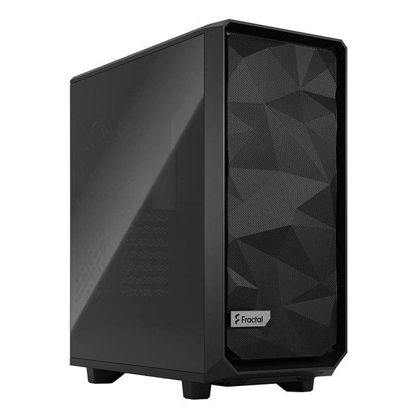 Fractal Design フラクタルデザインMeshify 2 Compact Black TG Dark Tint ミドルタワーPCケース 強化ガラス ダーク FD-C-MES2C-02(2508187)代引不可 送料無料