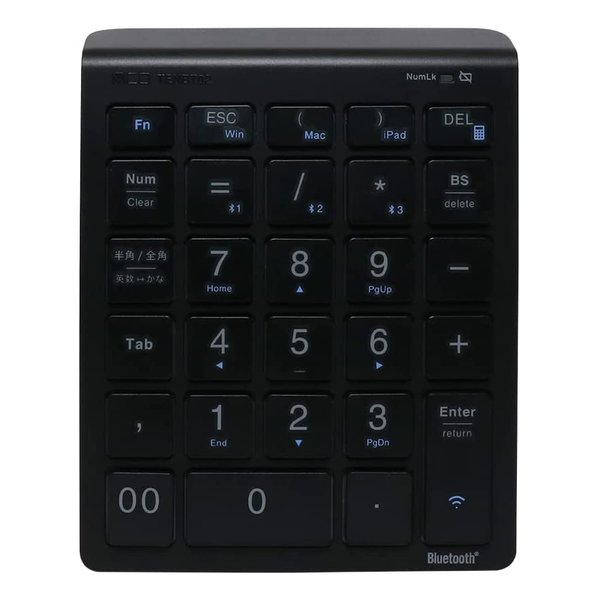 【20日は24時間限定クーポン配布！】MCO ミヨシBluetooth5.0対応 ワイヤレステンキーブラック BK TENBT02BK(2529708)送料無料