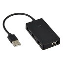 【5/1は24時間限定ポイントアップ&お得なクーポン配布中!】GREEN HOUSE グリーンハウスUSB2.0ハブ 4ポート ブラック バスパワー /4ポート...