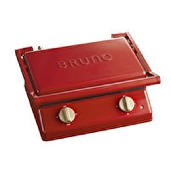 BRUNO ブルーノ グリルサンドメーカー ダブル レッド おしゃれ ホットサンドメーカー BOE084-RD 2574530 送料無料