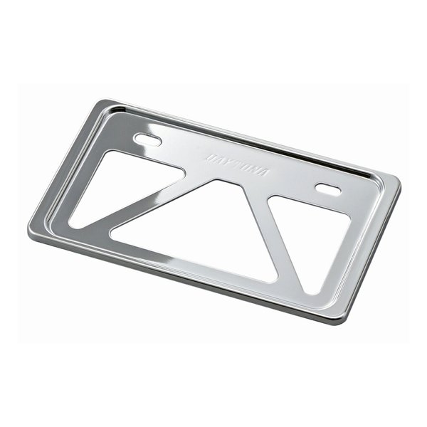 【20日は24時間限定クーポン配布】DAYTONA デイトナ軽量ナンバープレートホルダー リフレクター無し Sサイズ 原付用角型 クローム D99629(2492137)代引不可 送料無料
