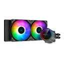 DEEPCOOL ディープクールCASTLE 240EX A-RGB CPUクーラー ブラック DP-GS-H12W-CSL240EX-AR(2510981)送料無料