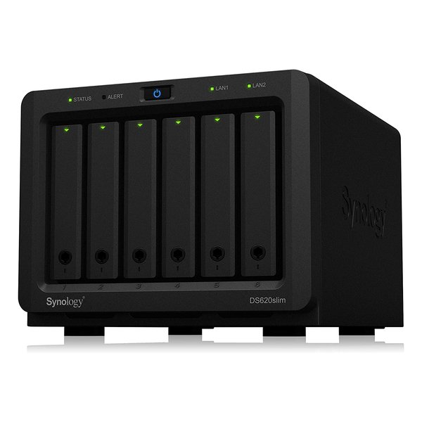 Synology シノロジーDiskStation DS620slim デュアルコアCPU搭載 コンパクトNASキット DS620SLIM(2573601)代引不可 送料無料