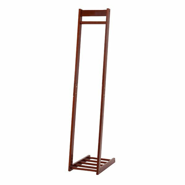 【30日は24時間限定クーポン配布】萩原 ハギハラハンガーラック L字型 幅30×奥行45×高さ150 ダークブラ..