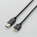 【5日は24時間限定クーポン配布&ポイントアップ】ELECOM エレコムUSB3.0ケーブル A-microB /1.0m/ブラック USB3-AMB10BK(2329206)代引不可(2)