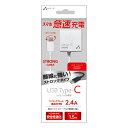 【15日限定クーポン配布】air-J エアージェイTYPE-C 2.4AタイプACストロング充電器 WH ホワイト Type-C AKJ-CT24STGWH(2536503)送料無料