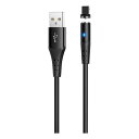 【5/1は24時間限定ポイントアップ&お得なクーポン配布中!】JTT ジェイティーティー)USB-A to iOS マグネットシリコンケーブル 1m ブラック ...