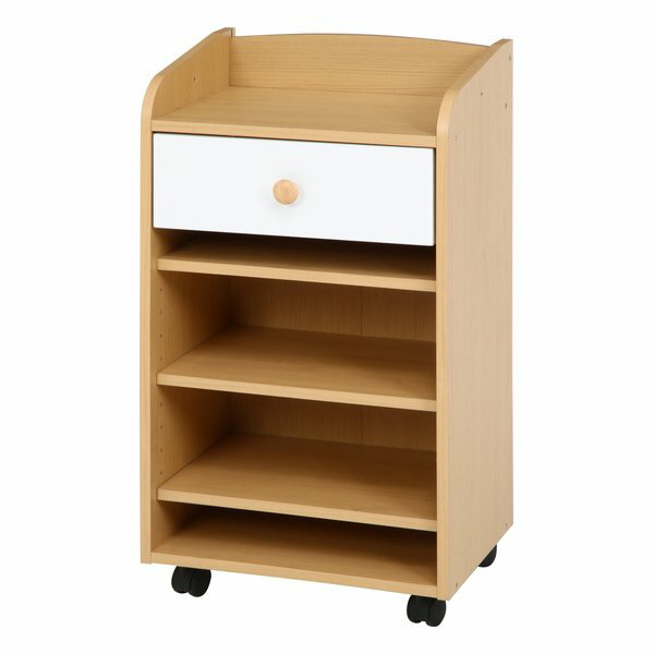 組立品■幅41.5×奥行29×高さ75cm■耐荷重(全体)：20kg■耐荷重(棚板)：5kg■引出内寸：350x230x105mm(80mm)■表面材:プリント紙化粧繊維板■プリント紙化粧繊維板[b