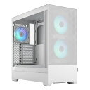 【5日は24時間限定クーポン配布&ポイントアップ】Fractal Design フラクタルデザインミドルタワー型PCケース Pop Air RGB White TG Clear Tint FD-C-POR1A-01(2546861)送料無料(2)