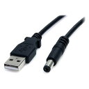 【25日は24時間限定クーポン配布&要エントリーでポイント抽選】StarTech スターテック)USB - 5V DC電源供給ケーブル 91cm DCプラグ(外形5.5m/内径2.1mm) USB2TYPEM(2549368)
