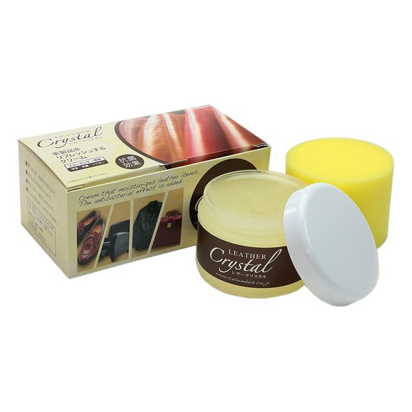 【25日は24時間限定クーポン配布】コロンブスコロンブス レザークリスタル+抗菌 保革 保護 ツヤ出し 無色 100g コロンブスレザークリスタル+コウキン(2...