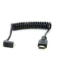 y5/1聚I2l1lő100%|CgobNvGg[zN[|zzATOMOS AgXCoiled Right-Angle MICRO to Full HDMI Cable AgX P[u ATOMCAB007(2566240)s 