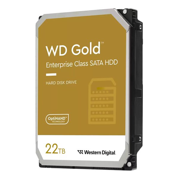 【30日は24時間限定クーポン配布】Western Digital ウエスタンデジタルWD Gold 内臓ハードディスク 3.5 HDD 22TB WD221KRYZ(2551726)代引不可 送料無料