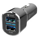 【30日限定クーポン配布】Kashimura カシムラDC充電器 5.4A急速充電 リバーシブルUSB 2ポート QC3 自動判定 AJ-554(2568812...