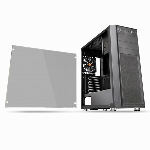 5/25限定!抽選で2人に1人最大100%ポイントバック！要エントリー!クーポン配布！Thermaltake サーマルテイクミドルタワー型PCケース Versa H26 TG CA1J500M1WN00(2454100)送料無料