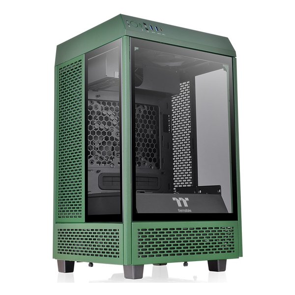 Thermaltake サーマルテイクPCケース The Tower 100 -Racing Green- レーシンググリーン CA-1R3-00SCWN-00(2530861)代引不可 送料無料