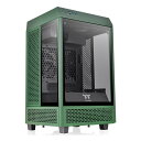 【5/1限定★抽選で2人に1人最大100%ポイントバック要エントリー】クーポンも配布Thermaltake サーマルテイクPCケース The Tower 100 -Racing Green- レーシンググリーン CA-1R3-00SCWN-00(2530861)代引不可 送料無料