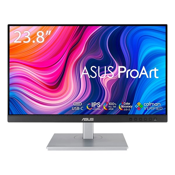 ASUS エイスースIPSパネル23.8型フルHDモニター ProArt USB-C 100% Rec. 709 ΔE 2 Calman Verif PA247CV(2566398)送料無料