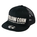 【15日限定クーポン配布】YeLLOW CORN イエローコーンYC-014 Free メッシュキャップ 帽子 フリーサイズ ブラック YC-014BK(2560630)送料無料